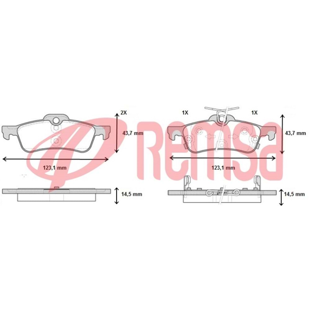 Disk Balata Mini Cooper, Mini One, Honda Civic, Toyota Yaris Arka -