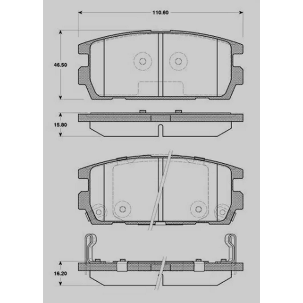 Disk Balata Hyundai Terracan Arka -