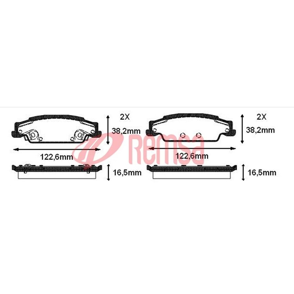 Disk Balata Cadillac CTS 2.6 Arka -