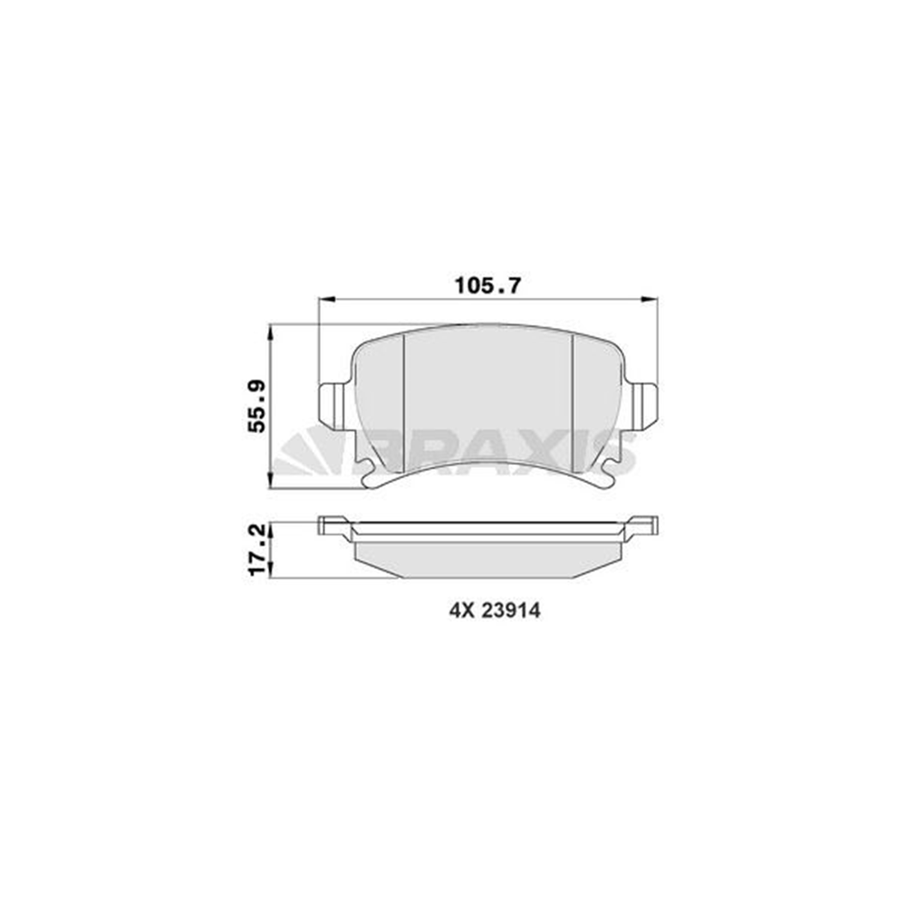 Disk Balata Vw Golf 5, Caddy 3, Audi, Kia Arka -