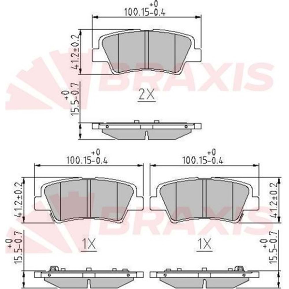 Disk Balata Hyundai ELantra, Accent Blue, Kia SOUL Arka -