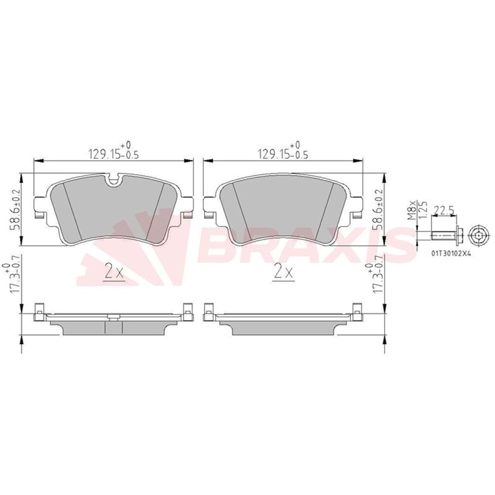 Disk Balata Vw Touareg, Audi A4, Q7 Arka -
