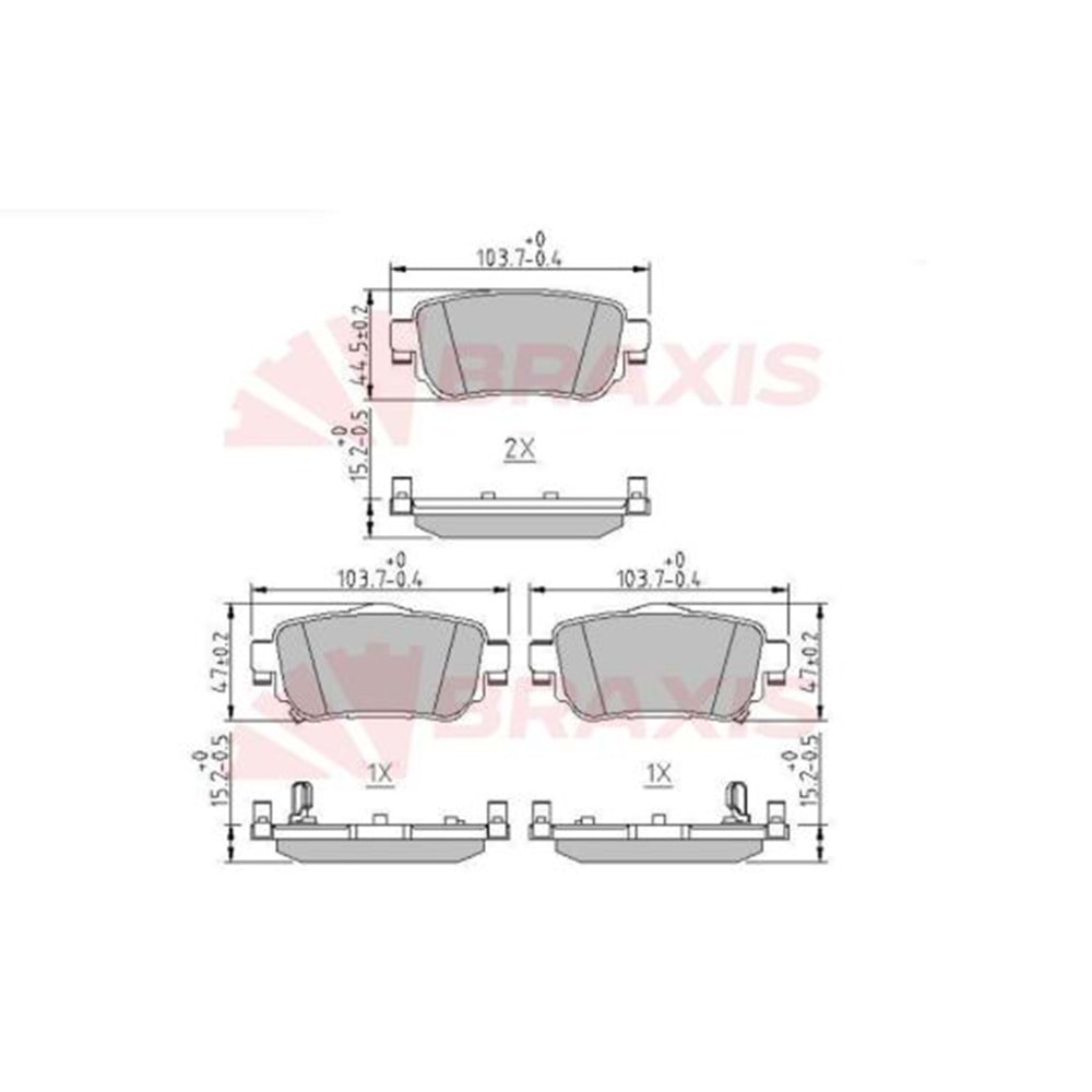 Disk Balata Renault Kadjar, Nissan X-Trail, Qashqai Arka -