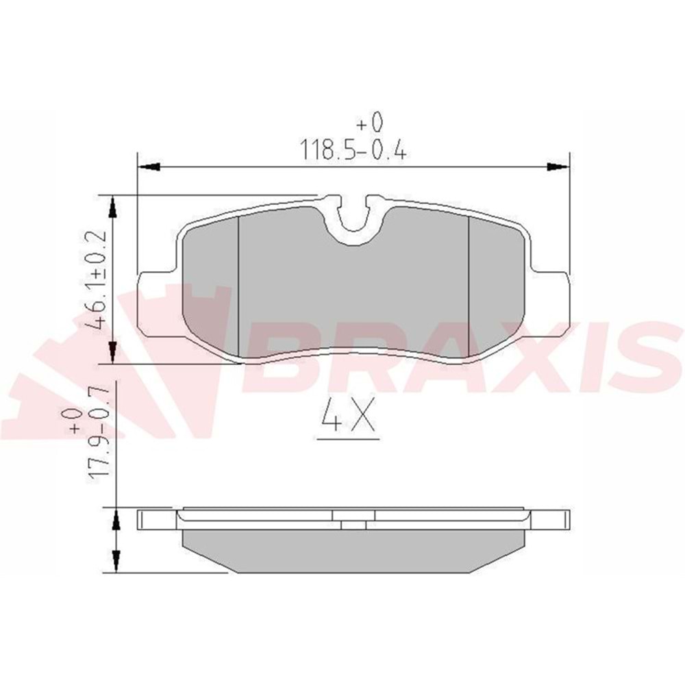 Disk Balata Mercedes Vito 14> , V Serisi Arka -