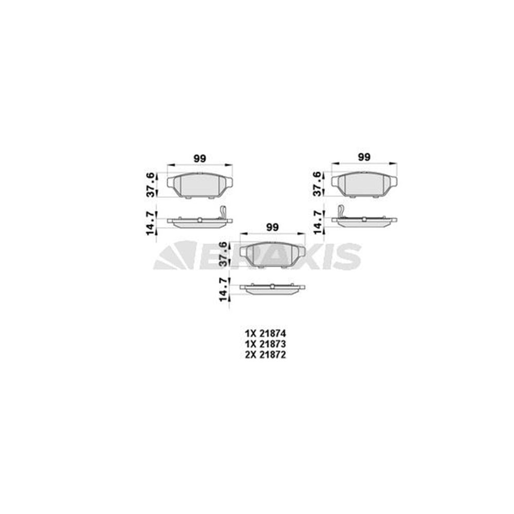 Disk Balata Mitsubishi Carisma, Colt, Proton Arka