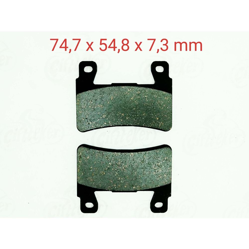 265-296 ÖN FREN DİSK BALATASI GOLD HONDA CBR 600 RR(2003-2004) CB 1100-1300-CBR 600 F ZX-6R