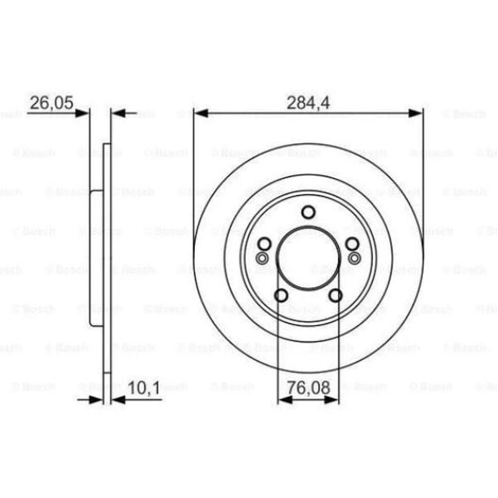 Fren Diski Hyundai İ30, Kia Ceed Arka - 284 mm
