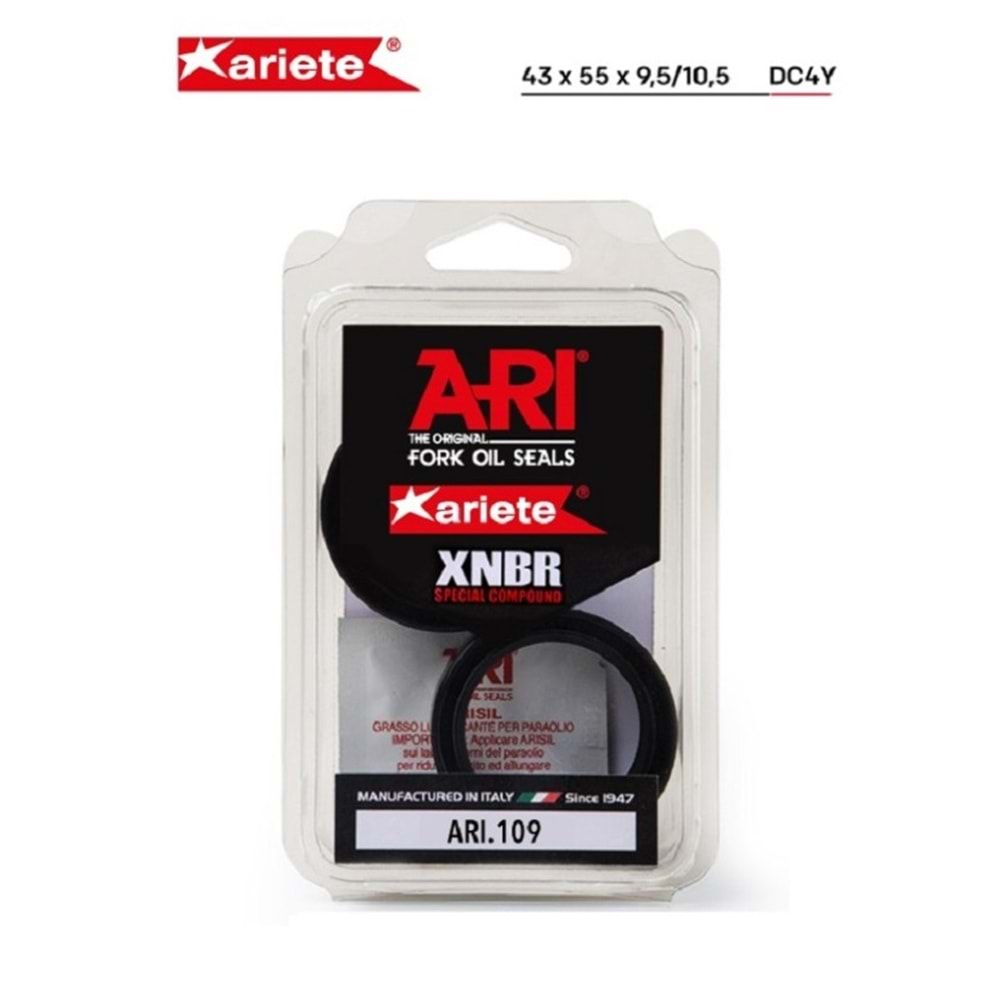 ÖN AMORTİSÖR YAĞ KEÇESİ 43 X 55 X 9,5/10,5 DC4Y (ÇİFT YAYLI)