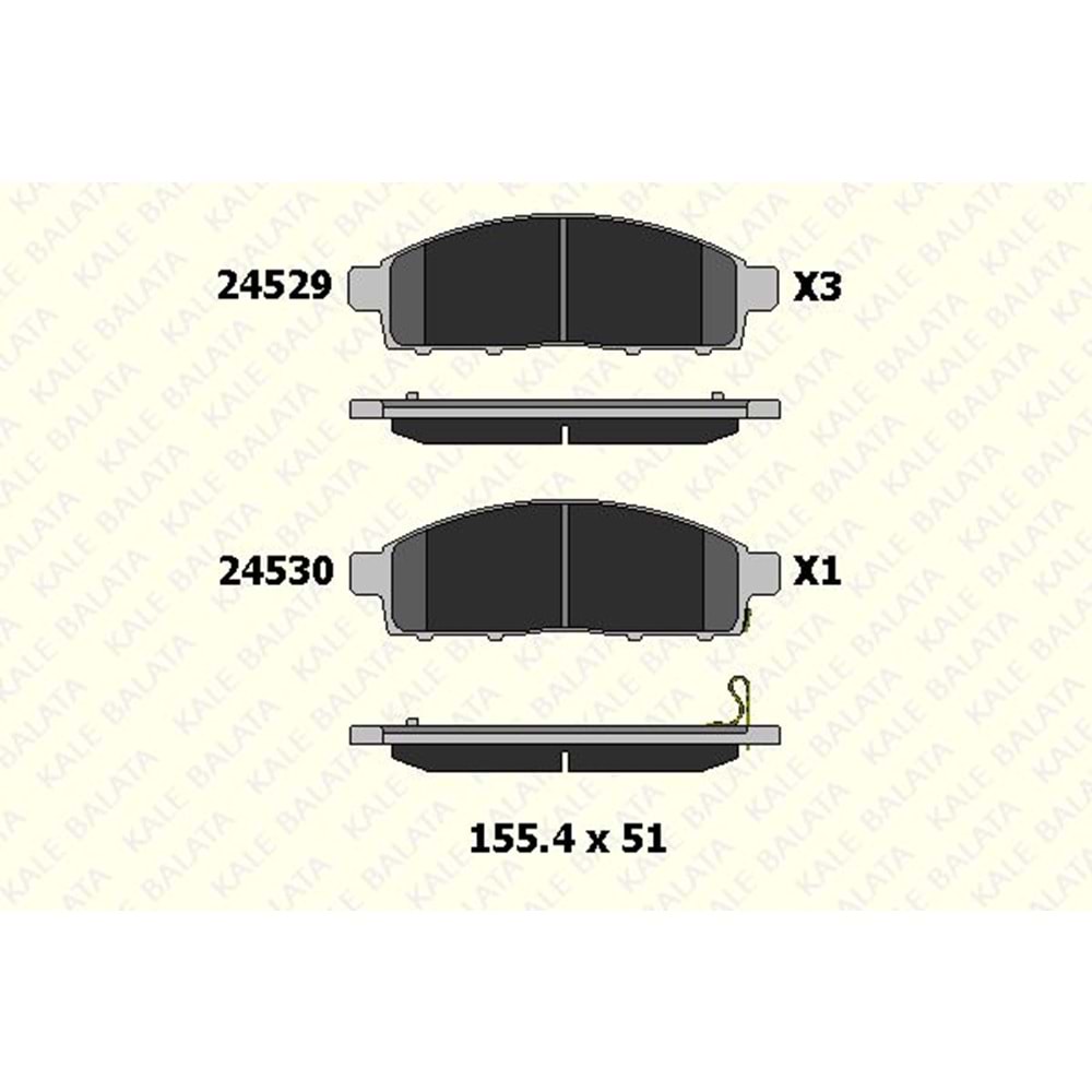 Disk Balata Mitsubishi L200, Fiat, Nissan Ön