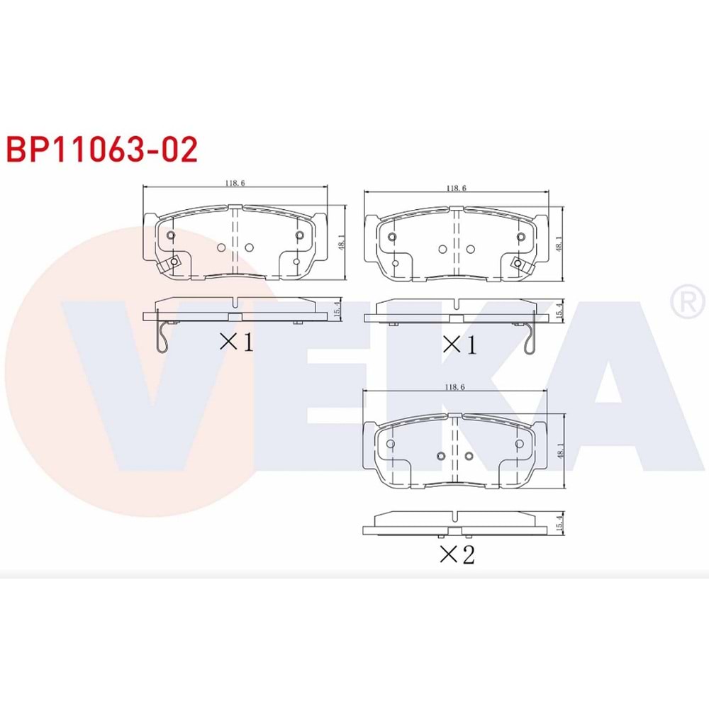 Disk Balata Hyundai Santa Fe, H1, Ssangyong Arka -