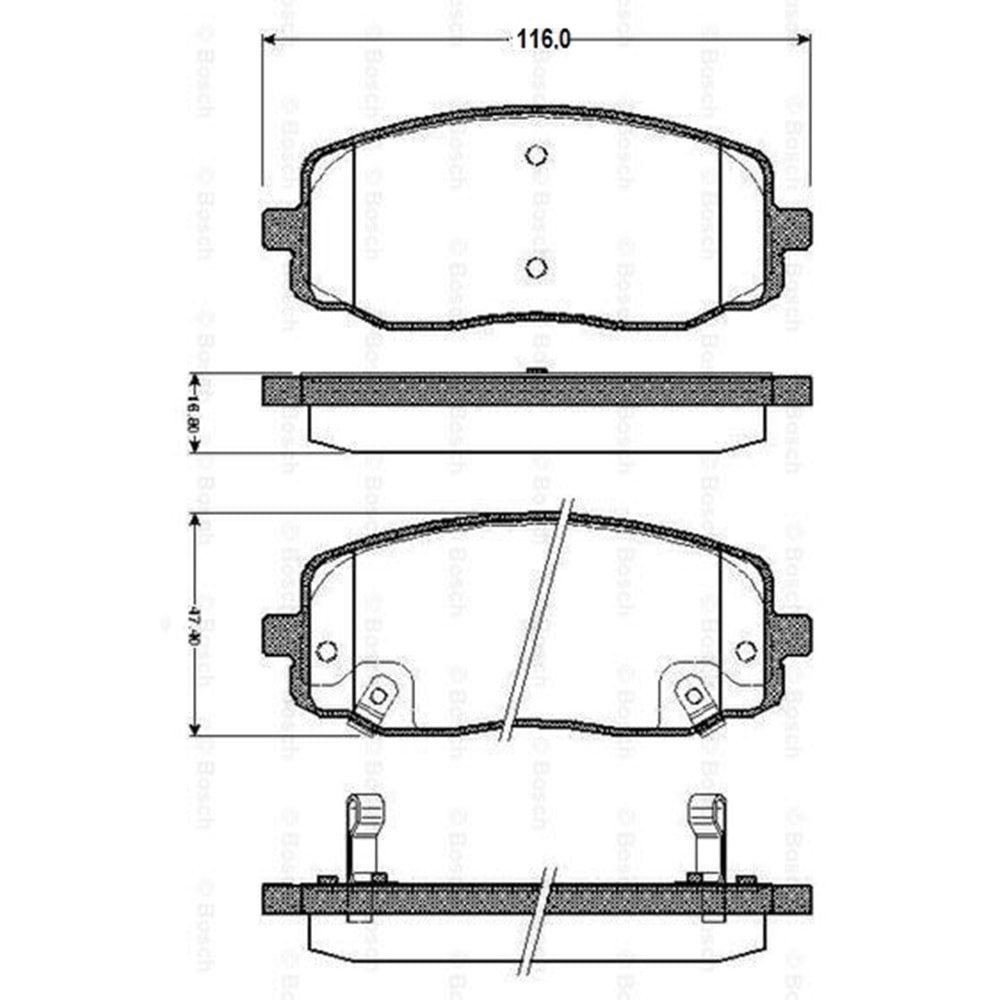 Disk Balata Hyundai İ10, İ20, Kia Picanto Ön -