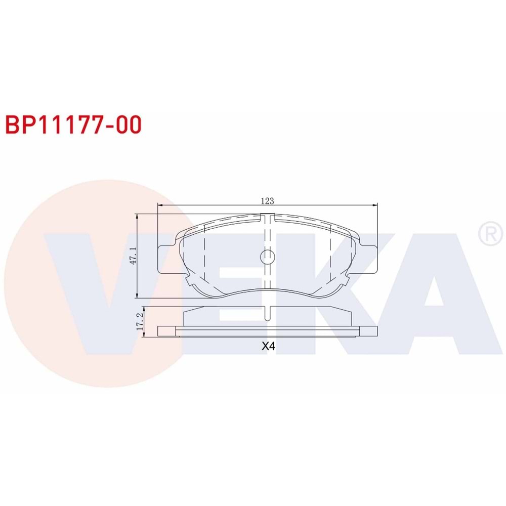 Disk Balata Toyota Aygo, Peugeot 107, Citroen C1 Ön -