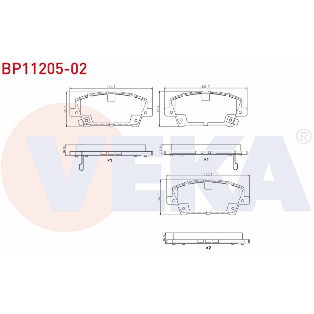 Disk Balata Honda Civic VIII Ön -
