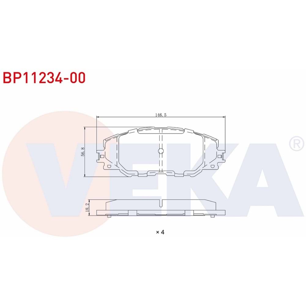 Disk Balata Toyota Rav 4, Auris Ön -