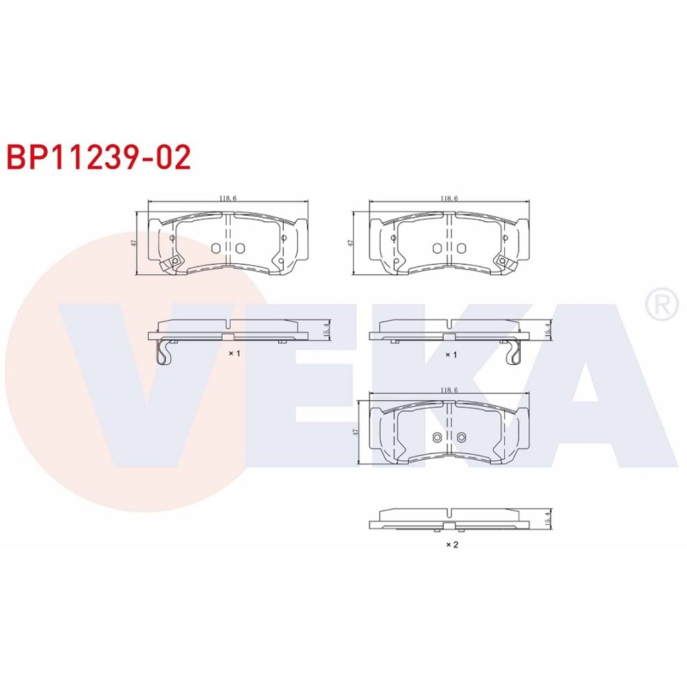 Disk Balata Hyundai Santa Fe, H1, Ssangyong Arka -