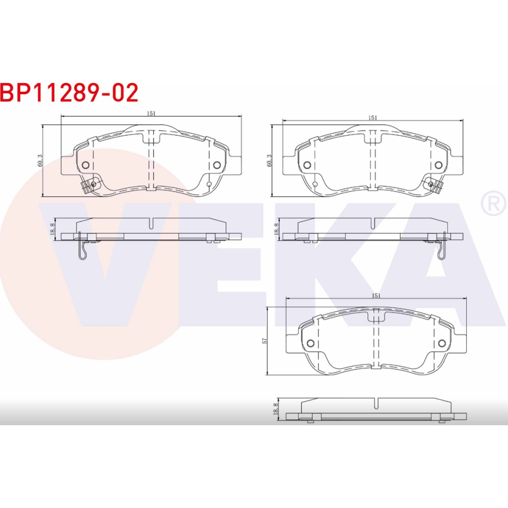 Disk Balata Honda CR-V III, CR-V IV Ön -