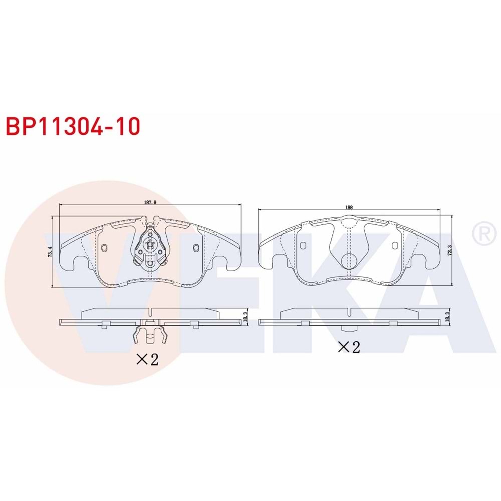 Disk Balata Vw Audi Q5, A7, A6 Ön -