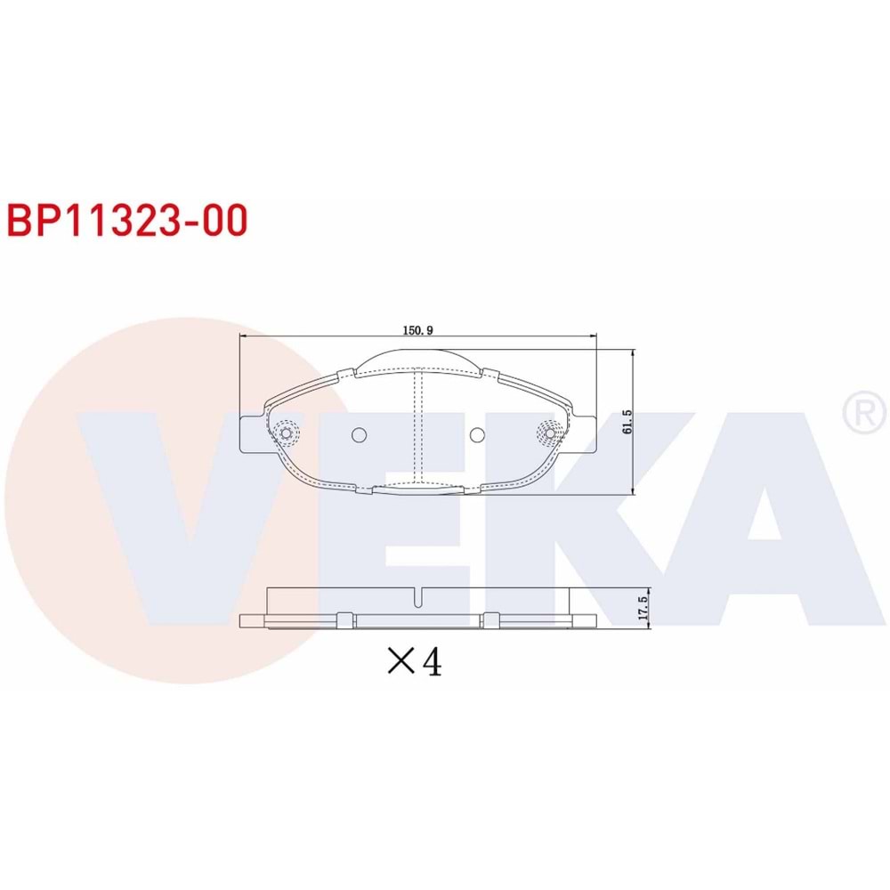 Disk Balata Peugeot 308, 3008 Ön -