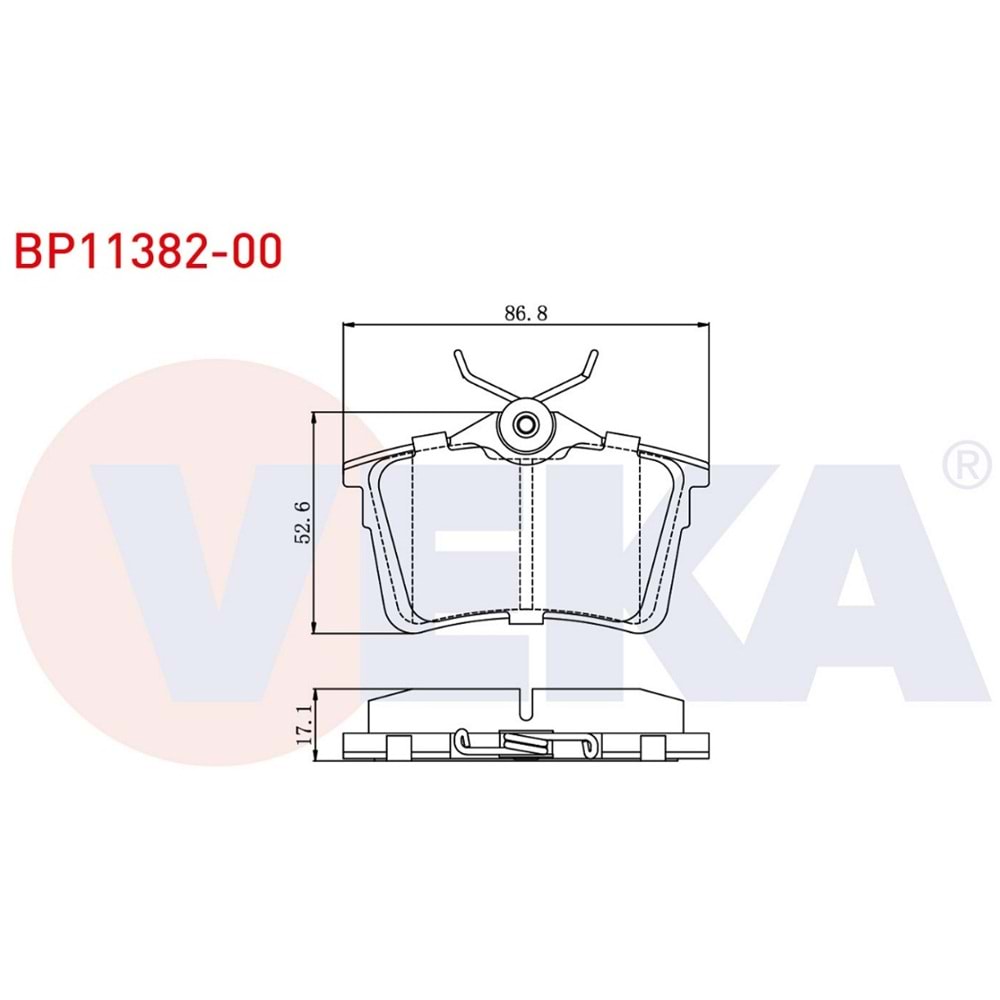 Disk Balata Peugeot Partner, 308, Citroen Berlingo Arka -