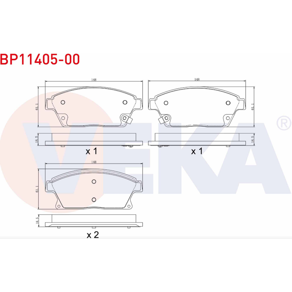 Disk Balata Chevrolet Volt, Trax, Orlando, Cruze, Opel Ampera Ön -