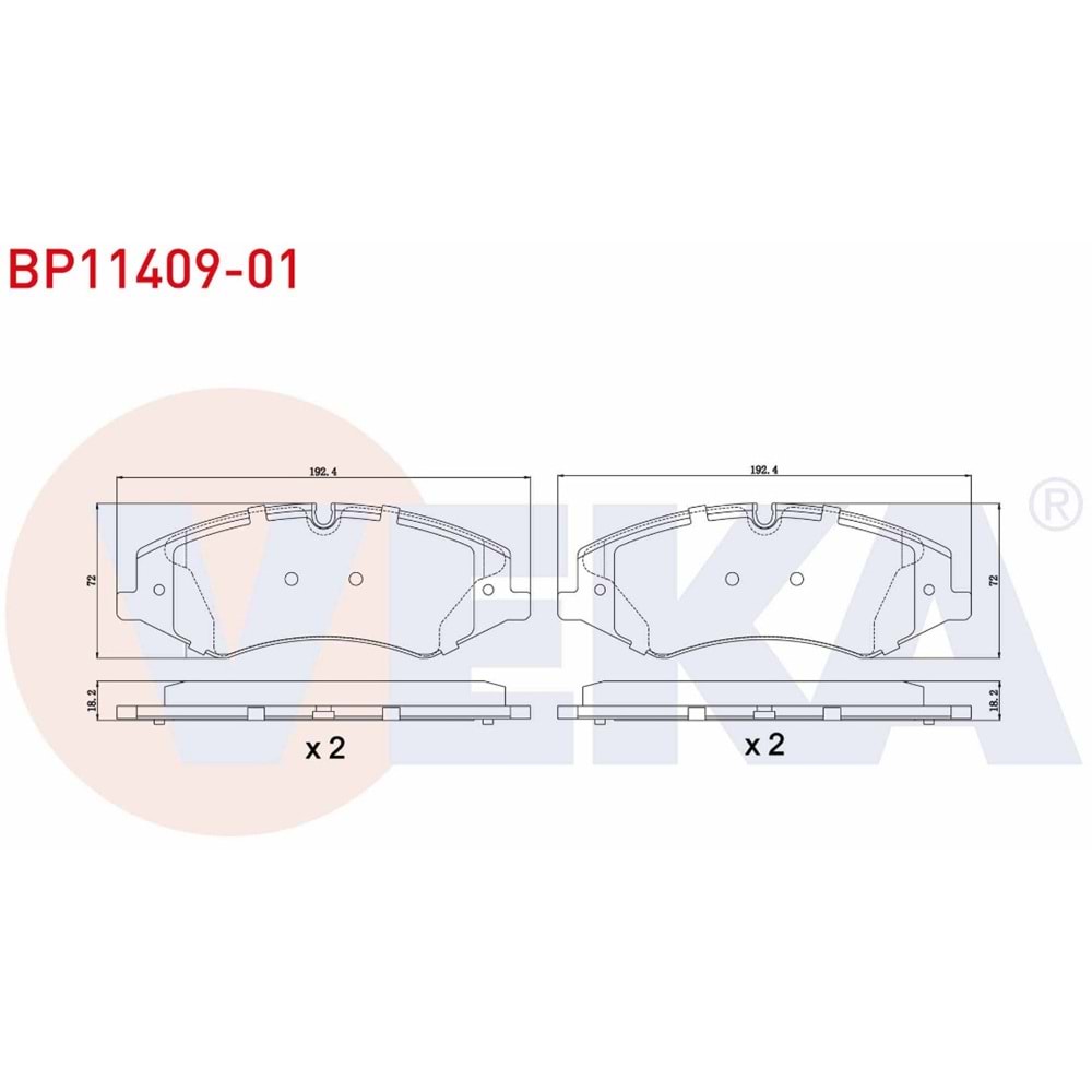 Disk Balata Land Rover, Range Rover III, Range Rover IV, Discovery IV Ön -