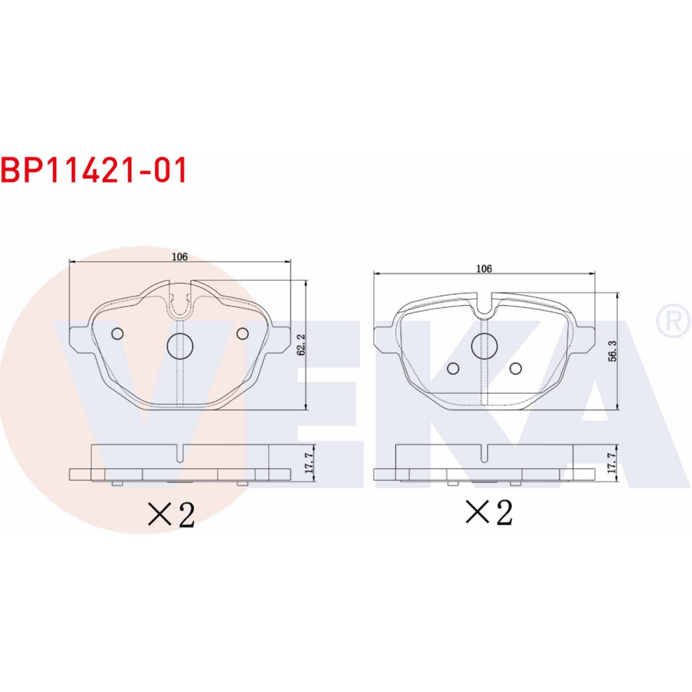 Disk Balata Bmw 5 Serisi F10 10>, X3, X4 Arka -