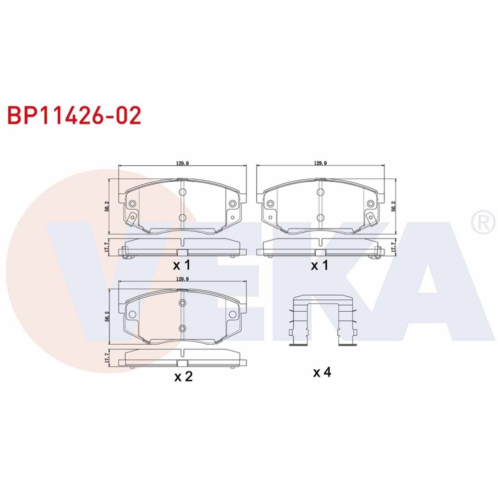 Disk Balata Hyundai İX35, Tucson, Kia Carens, Sportage Ön -
