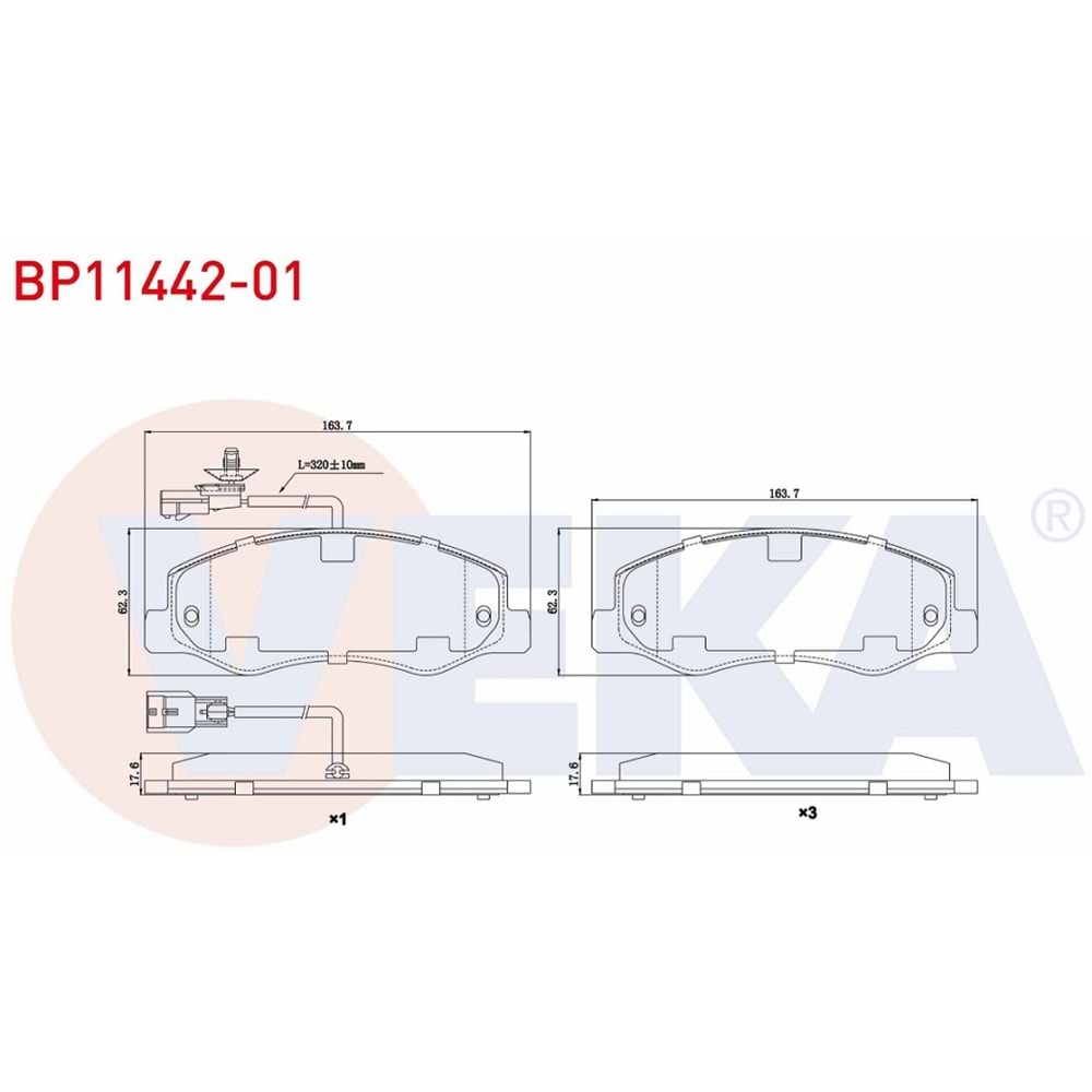 Disk Balata Renault Master, Opel Movano Arka -