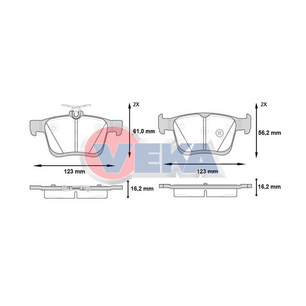 Disk Balata Vw, Audi, Seat, Skoda, Cupra Arka -