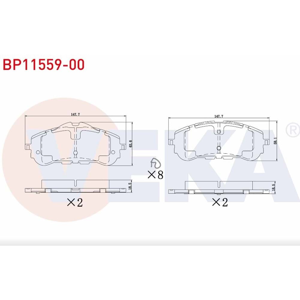 Disk Balata Peugeot 308 II 1.6 HDI, Citroen Berlingo Ön -