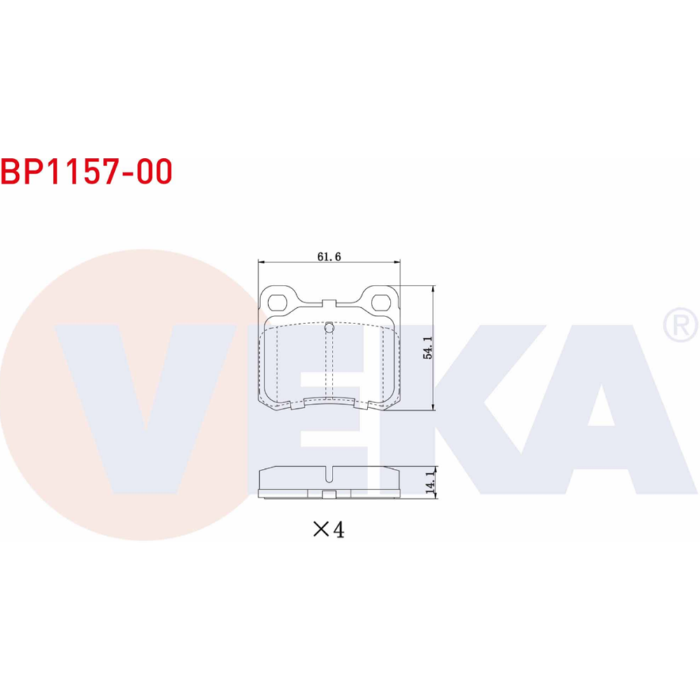 Disk Balata Mercedes 190 (W201) Arka -