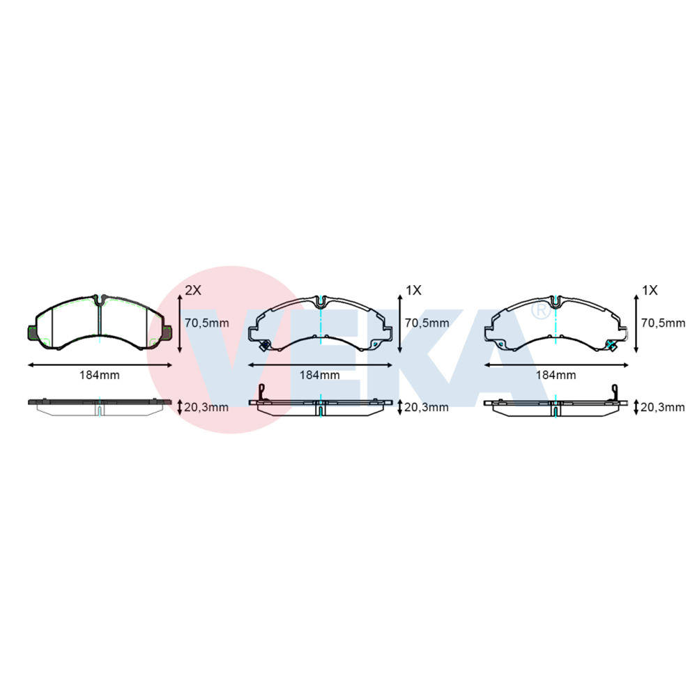 Disk Balata Mitsubishi Canter 711 3.0 Ön -