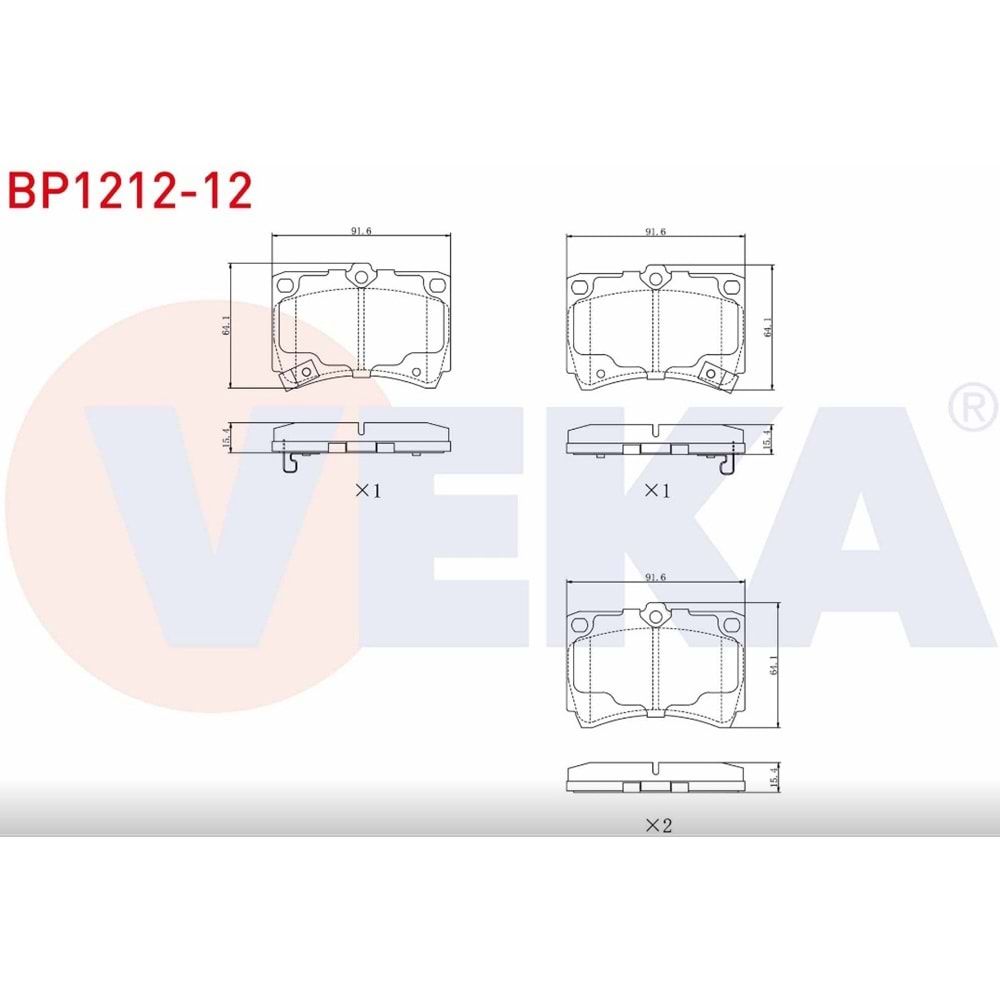 Disk Balata Kia Rio, Mazda 323 Ön -