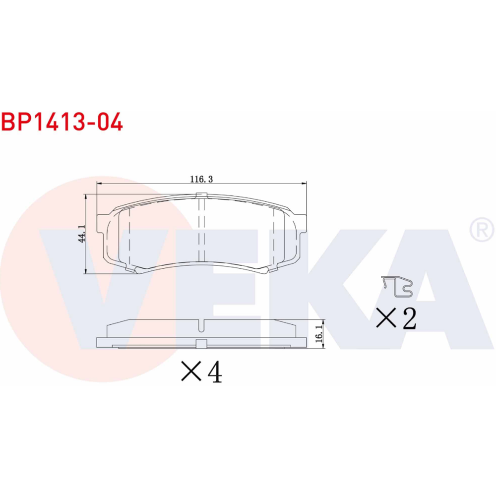 Disk Balata Toyota Land Cruıser, Mitsubishi Pajero Arka -