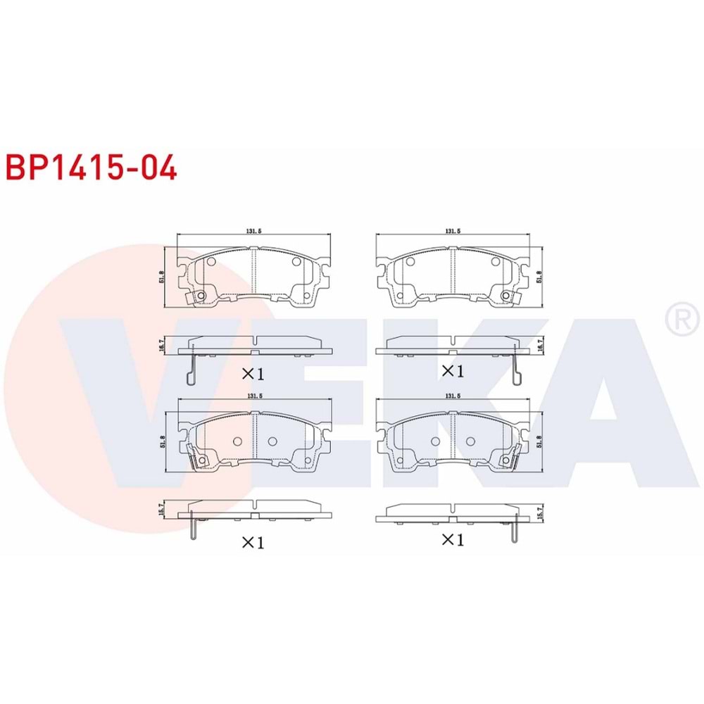 Disk Balata Mazda 323, 626 Ön -