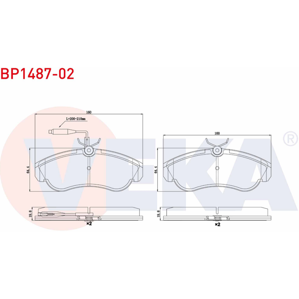 Disk Balata Peugeot Boxer, Fiat Ducato, Citroen Jumper Ön -