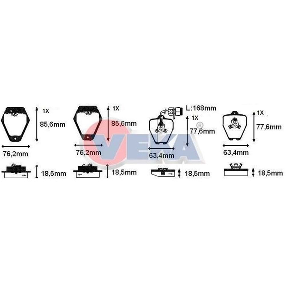 Disk Balata Vw Audi A6, A8 Ön -