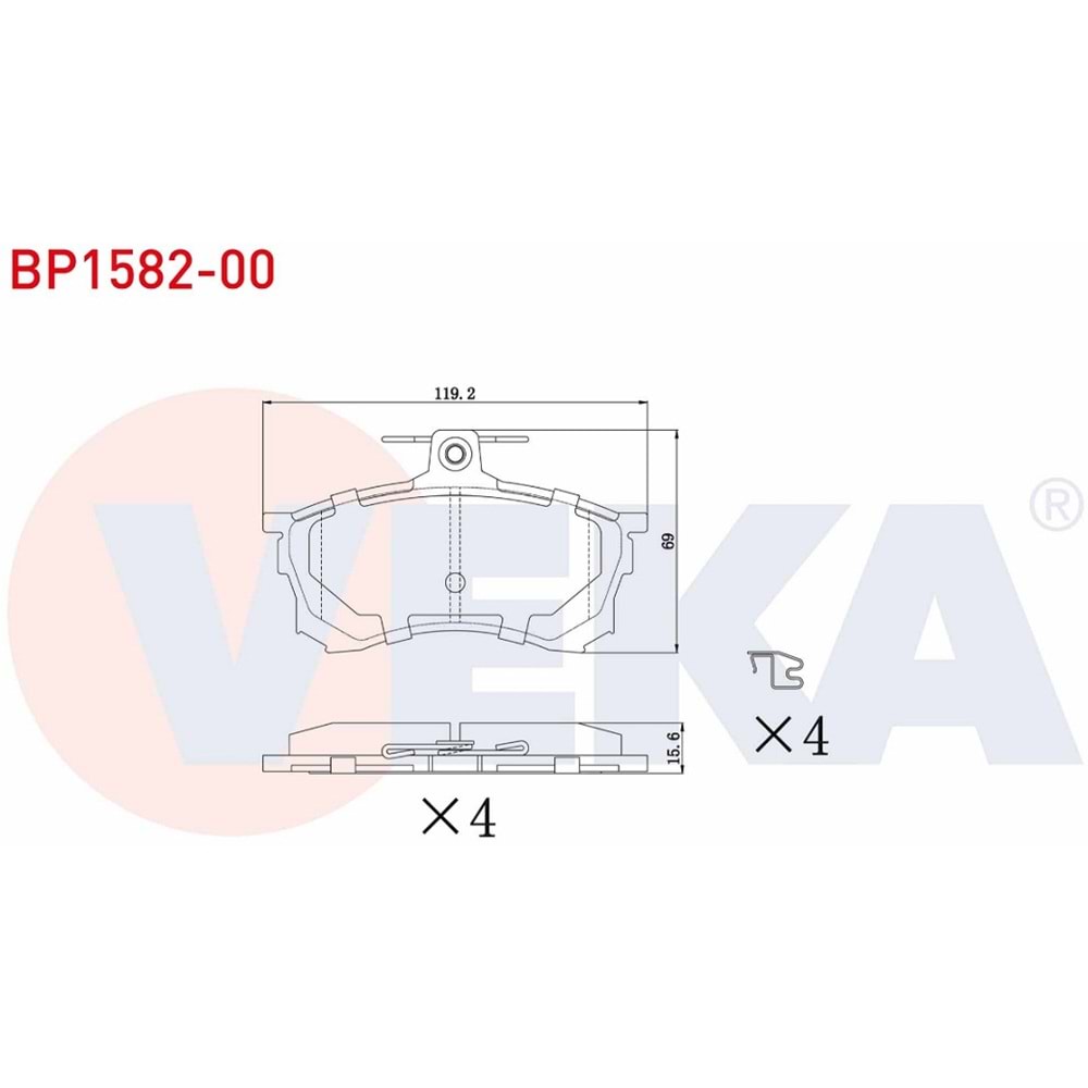 Disk Balata Mitsubishi Carisma, Volvo Ön -