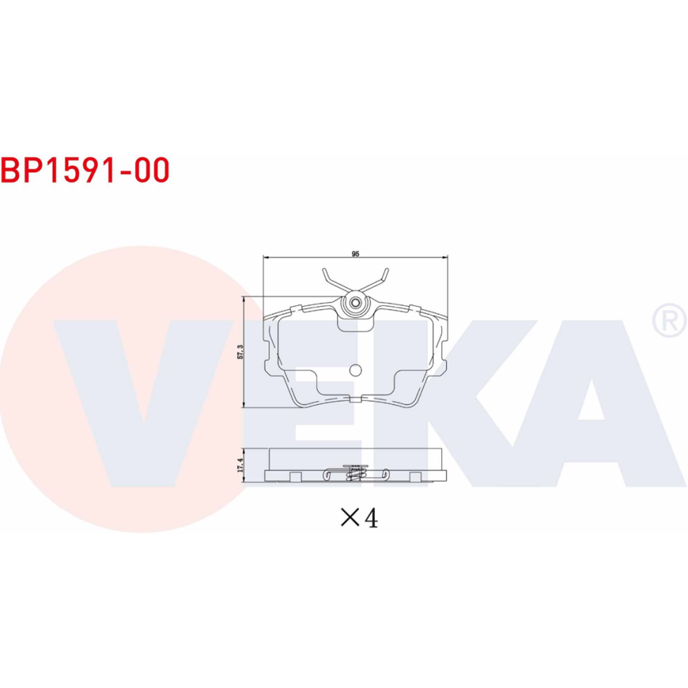 Disk Balata Vw Transporter T4 Arka -