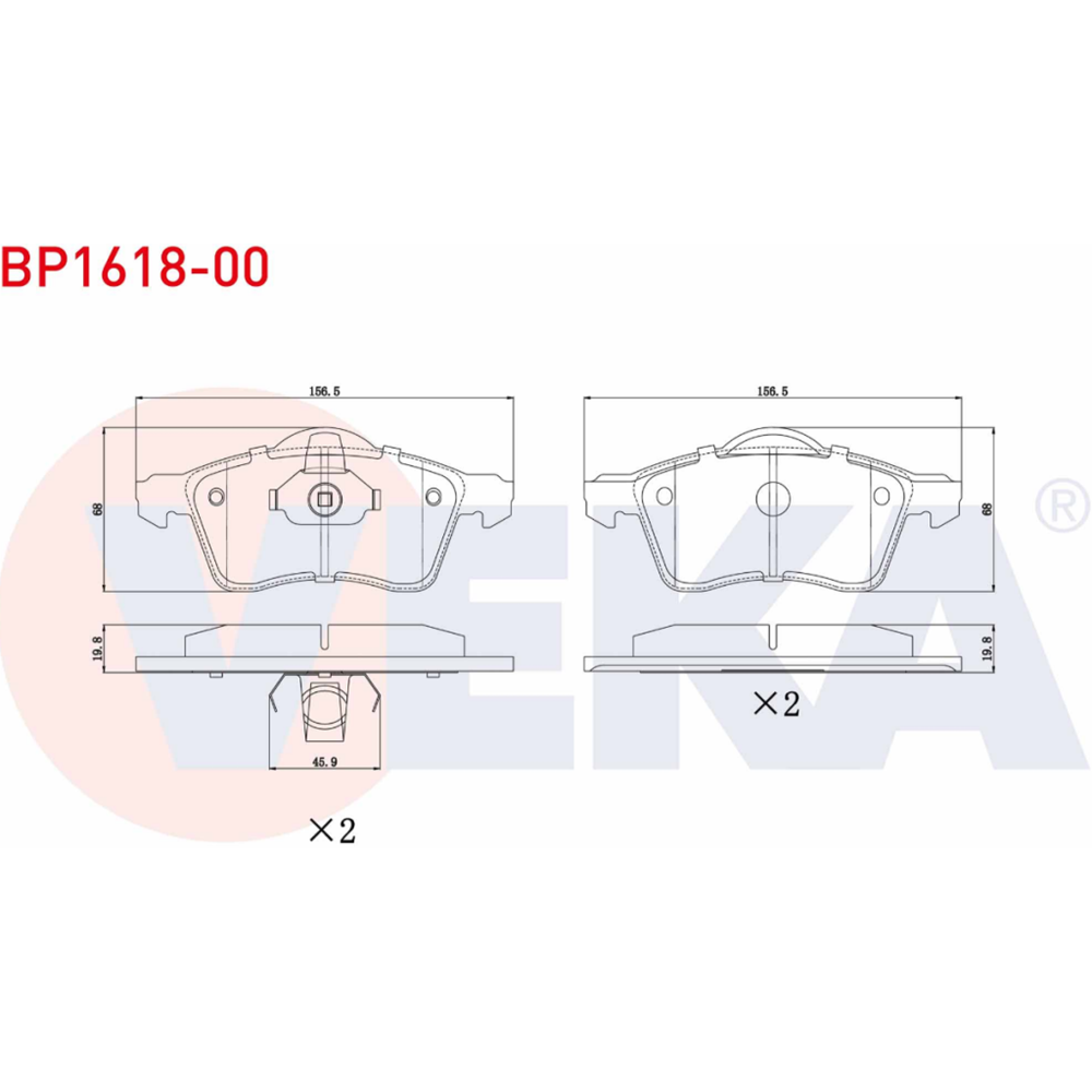 Disk Balata Vw Transporter T4 FİŞSİZ Ön -
