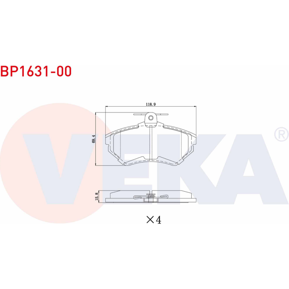 Disk Balata Vw Polo, Golf, Seat Ön -
