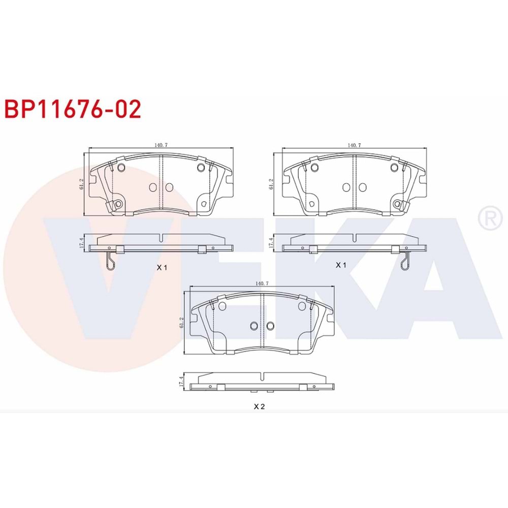Disk Balata Toyota Avensis T22 Ön -