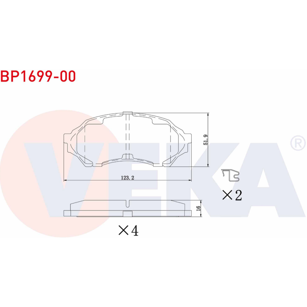 Disk Balata Mazda 323 F VI, SVI Ön -