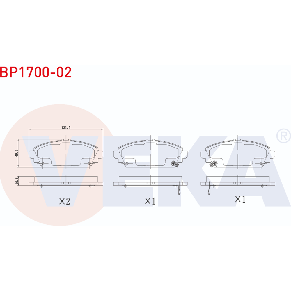 Disk Balata Honda Accord VII Ön -