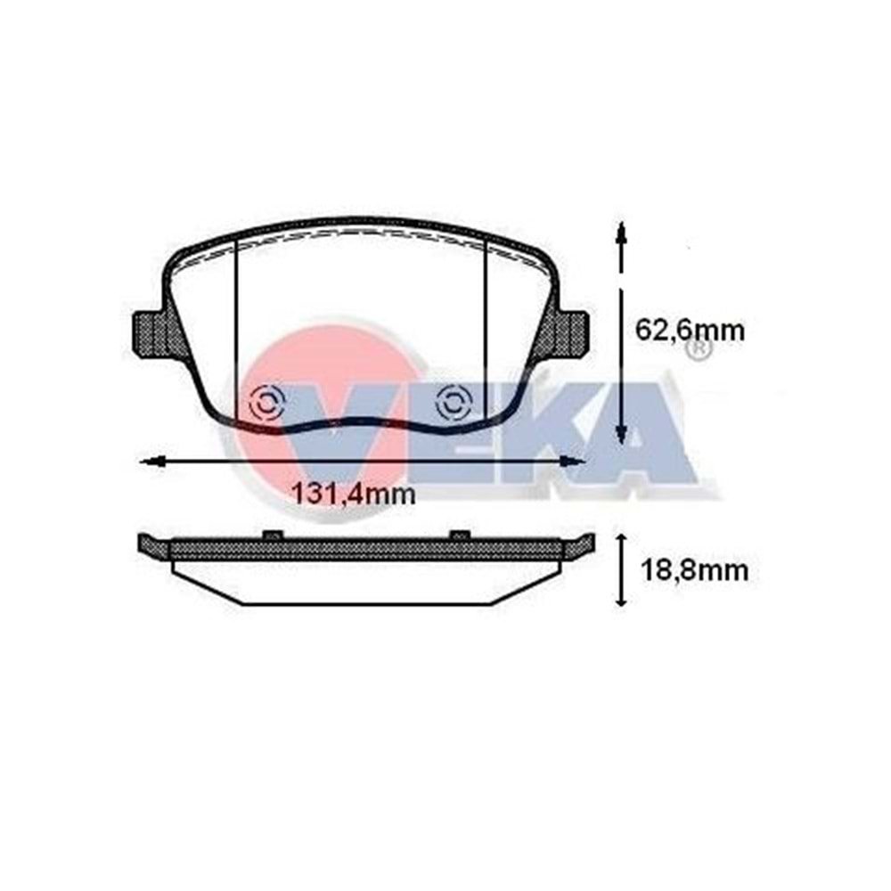 Disk Balata Vw Polo, Skoda Fabia Ön -