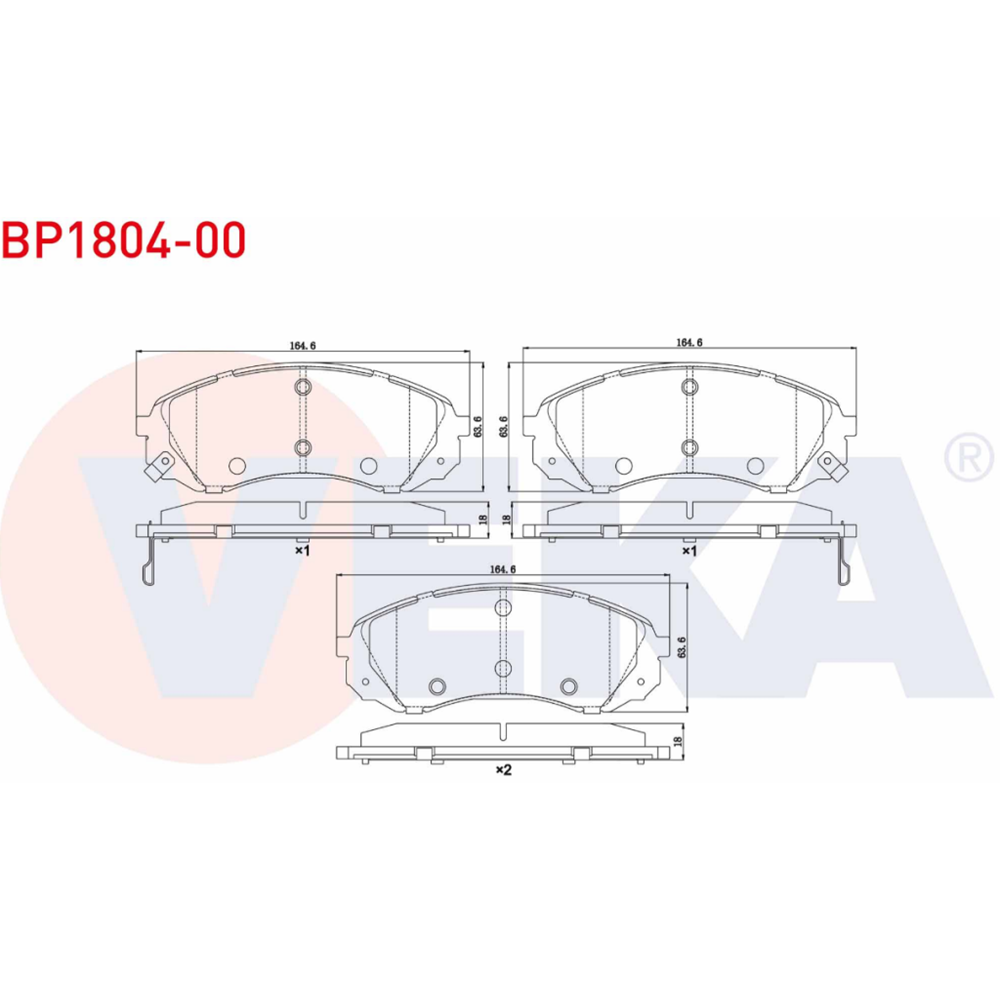 Disk Balata Kia Carnival, Hyundai H-1 Ön -