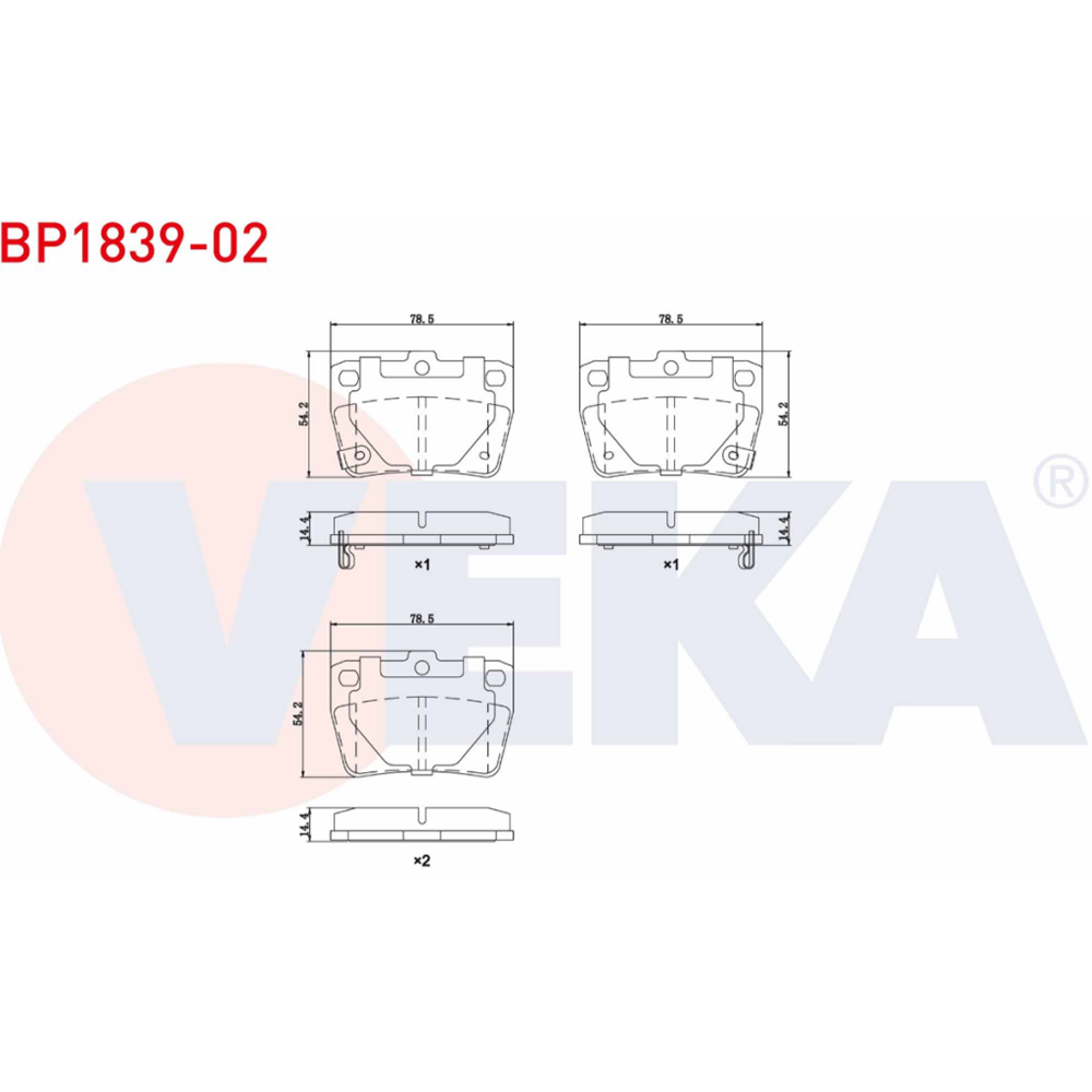 Disk Balata Toyota Rav 4, Chery TIGGO Arka -
