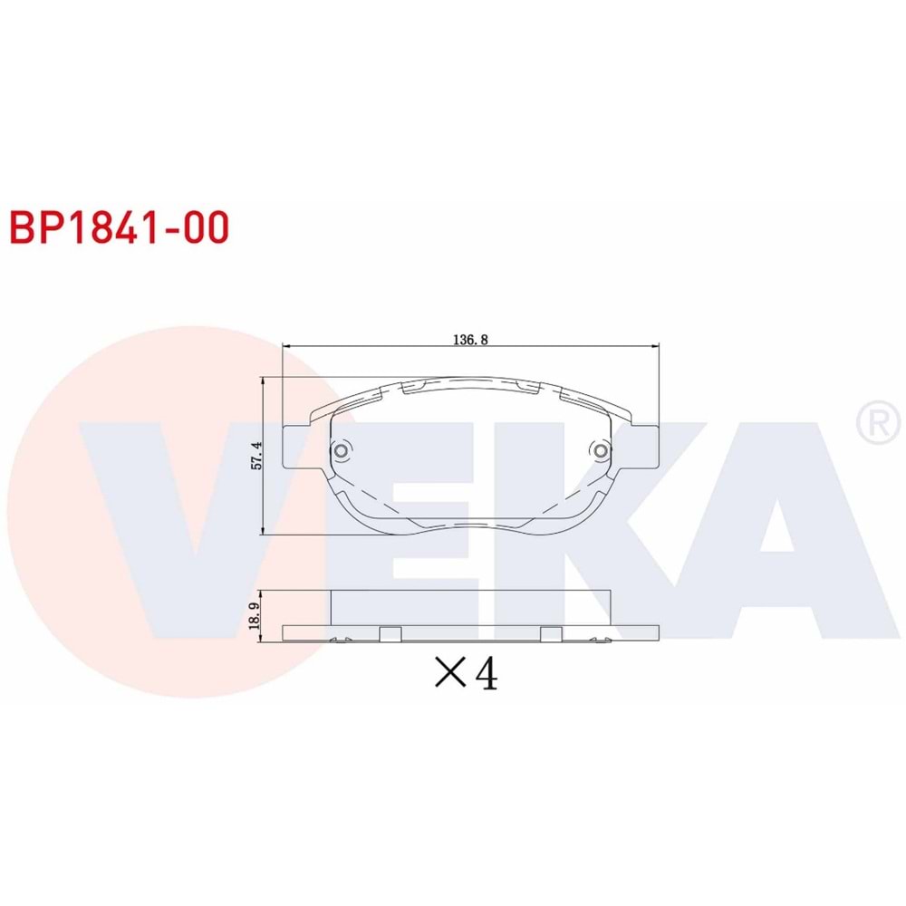 Disk Balata Peugeot 307, 207, Partner Citroen C4, C3, Berlingo Ön -