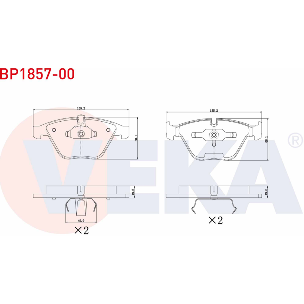 Disk Balata Bmw E60, E61 Ön -