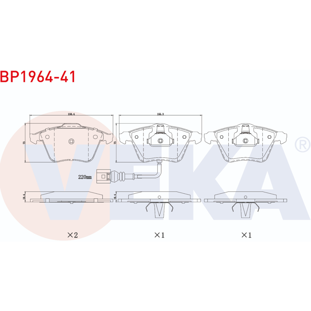 Disk Balata Vw Audi TT, Vw Golf VI Ön -